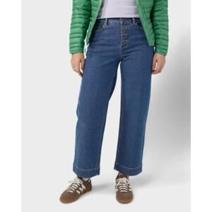 Stio Women's Rivet Wide‎ Leg Jean Medium Denim Size 10 Regular NWT